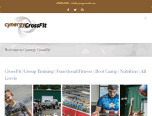 Tablet Screenshot of cynergycrossfit.com
